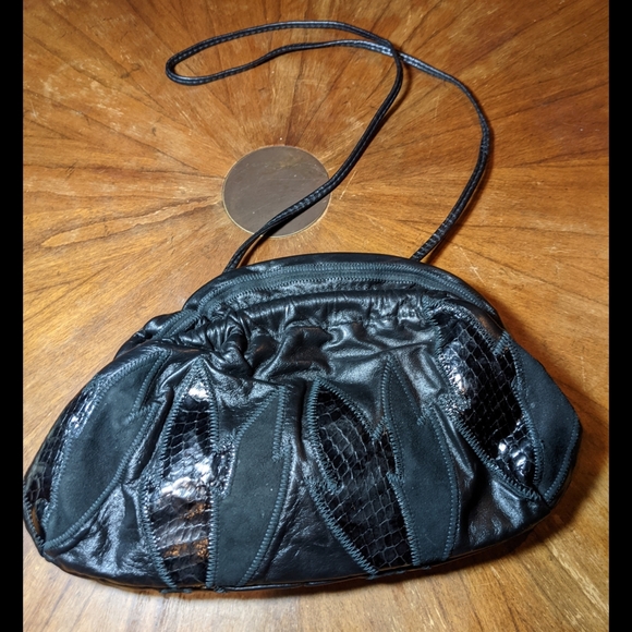 VTG Leather Patchwork Purse - Picture 3 of 8